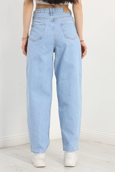 Baggy Kot Pantolon Açıkmavi - 6