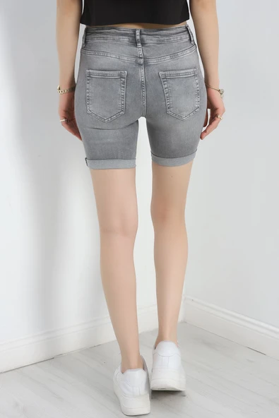 Kot Şort Gri - Resim 7