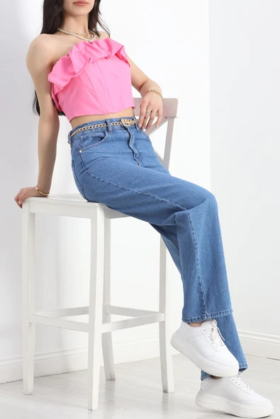 Palazzo Kot Pantolon Açıkmavi - 2