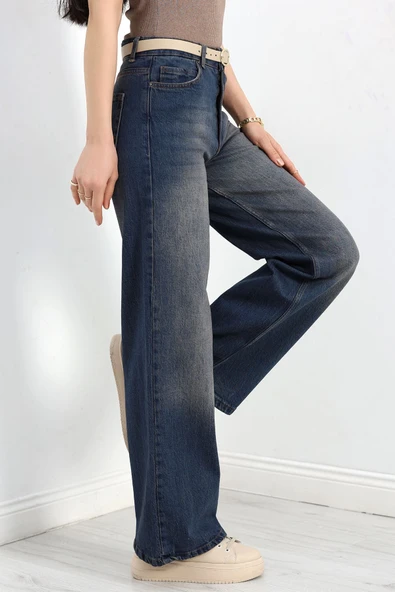 Palazzo Kot Pantolon Kahvetint - Resim 3