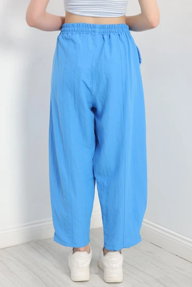 Çımalı Şalvar Pantolon Mavi - 7