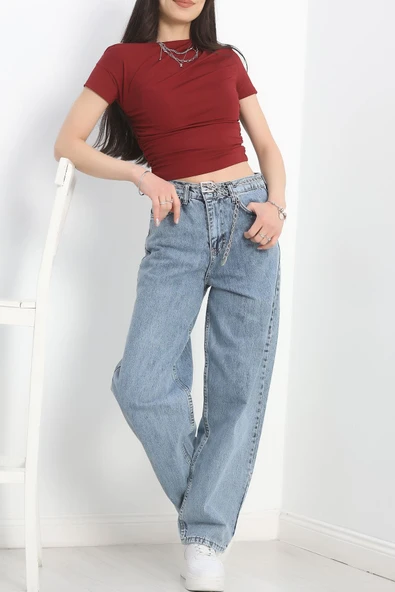 Baggy Kot Pantolon Çelikmavi1 - 6