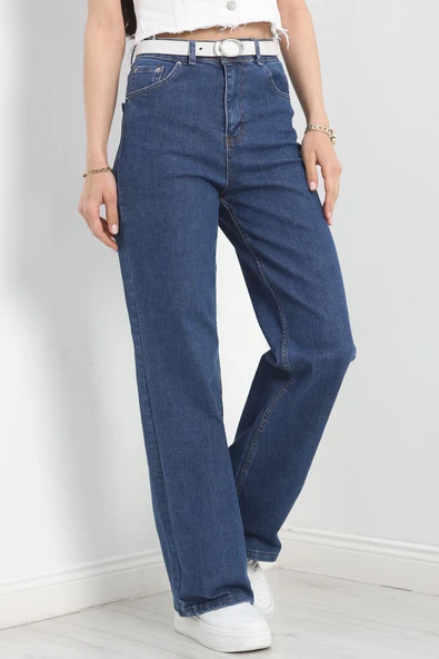 Palazzo Kot Pantolon Mavi3 - 5