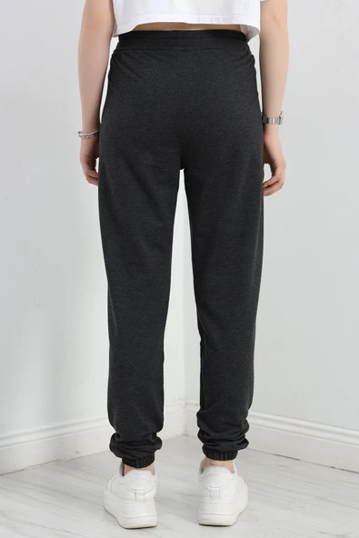 Paça Lastikli 1.Sınıf Penye Eşofman Altı Antrasit - 6