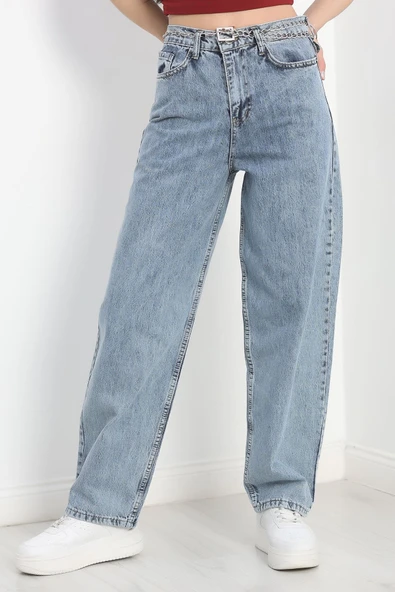 Baggy Kot Pantolon Çelikmavi1 - 5
