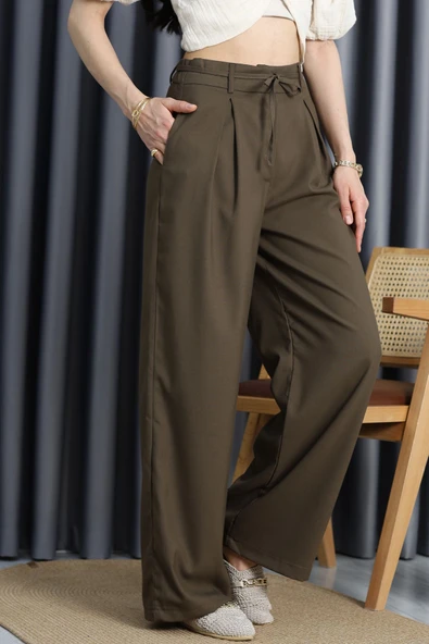 Kumaş Pantolon Kahve - 3