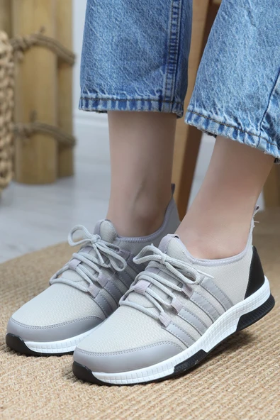 Günlük Spor Ayakkabı Gri - Resim 2