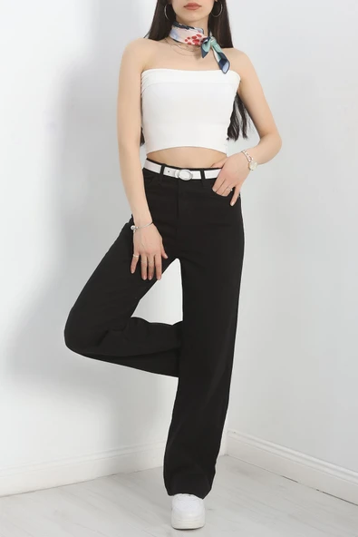 Palazzo Kot Pantolon Siyah1 - 4