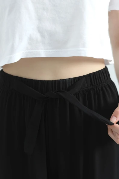 Dokuma Pantolon Siyah - Resim 7