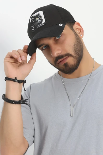 Nakışlı Şapka Panter - 8