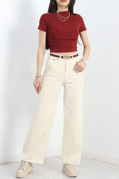 Palazzo Kot Pantolon Bej - 4