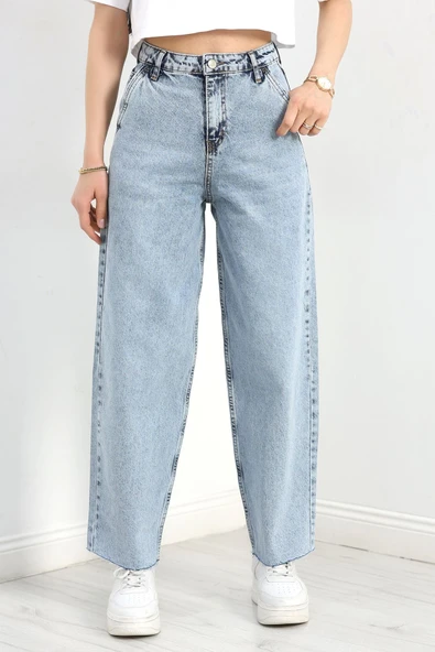 Kesik Paça Baggy Kot Pantolon Karyıkama ürün görseli