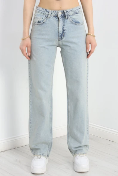 Straight Kot Pantolon Mavitint ürün görseli