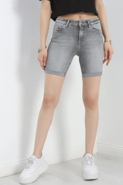 Kot Şort Gri ürün görseli