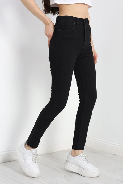 Dar Paça Kot Pantolon Siyah - 3