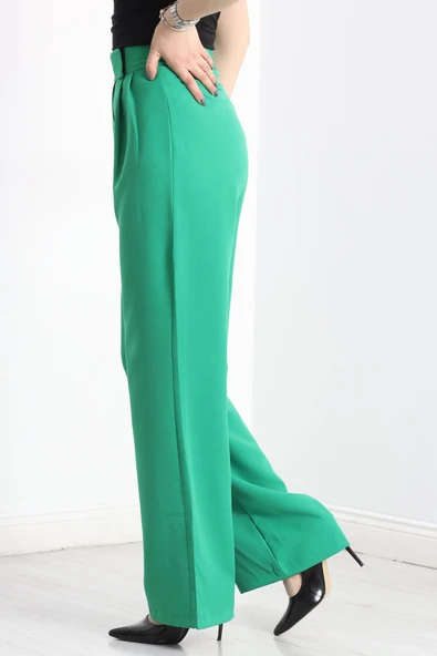 Kemer Cırtlı Pantolon Yeşil - Resim 3