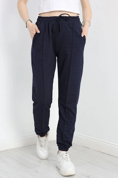 Paça Lastikli Eşofman Altı Lacivert - 5