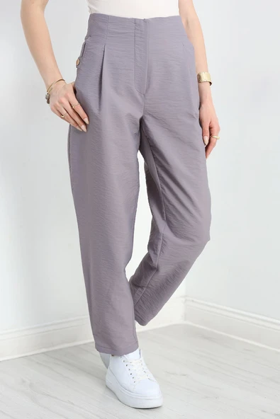 Paraşüt Kumaş Pantolon Gri