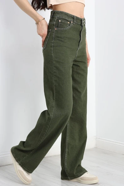 Palazzo Kot Pantolon Haki - 3