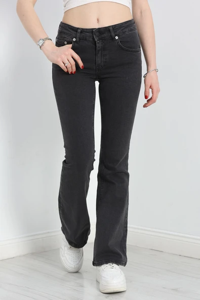 İspanyol Kot Pantolon Füme - 4