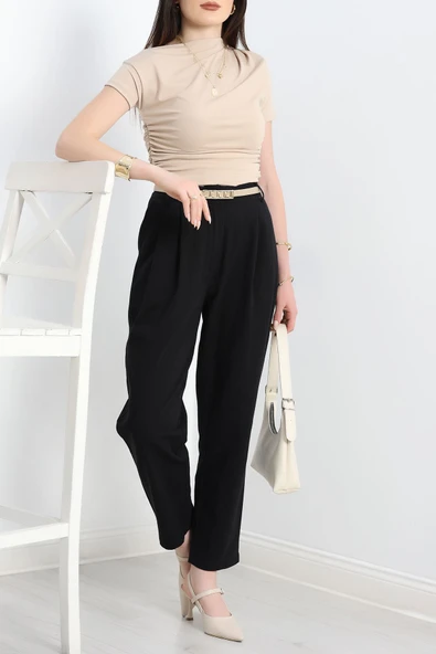 Gabardin Pantolon Siyah - 2