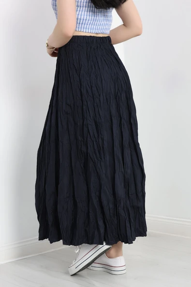 Piliseli Etek Lacivert - 6