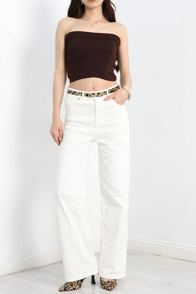 Palazzo Kot Pantolon Ekru