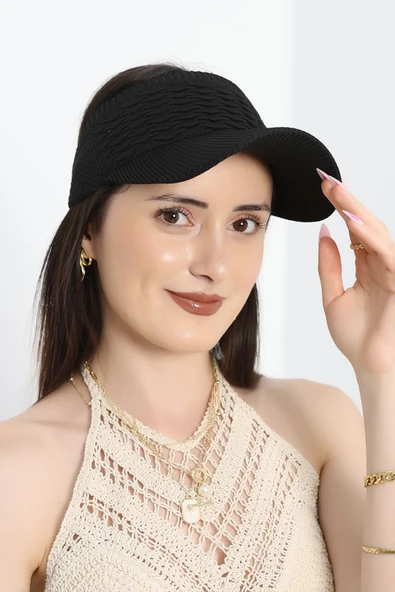 Vizör Şapka Siyah