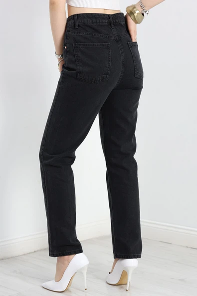 Straight Kot Pantolon Siyah - 6