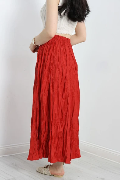 Piliseli Etek Bordo - Resim 6