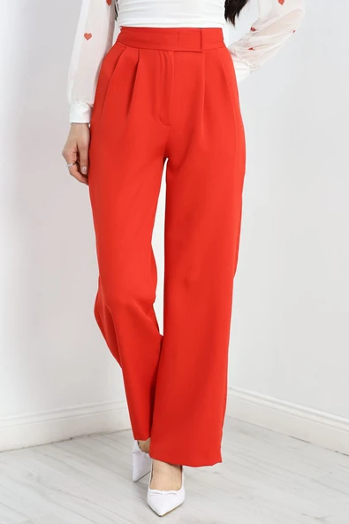 Kemer Cırtlı Pantolon Kırmızı ürün görseli