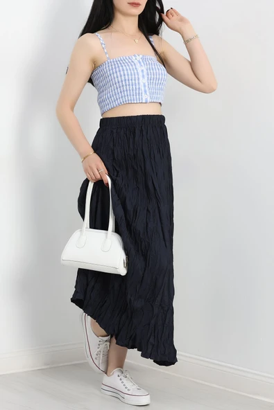 Piliseli Etek Lacivert - 3