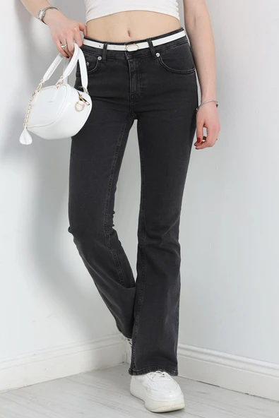 İspanyol Kot Pantolon Füme - 5