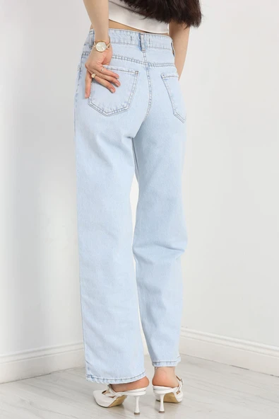 Palazzo Kot Pantolon Açıkmavi - Resim 6