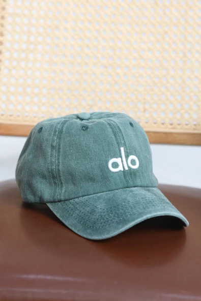 Nakışlı Şapka Koyuyeşil - Resim 5