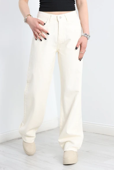 Palazzo Kot Pantolon Ten - Resim 3