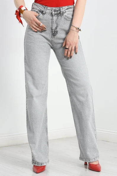 Palazzo Kot Pantolon Gri ürün görseli