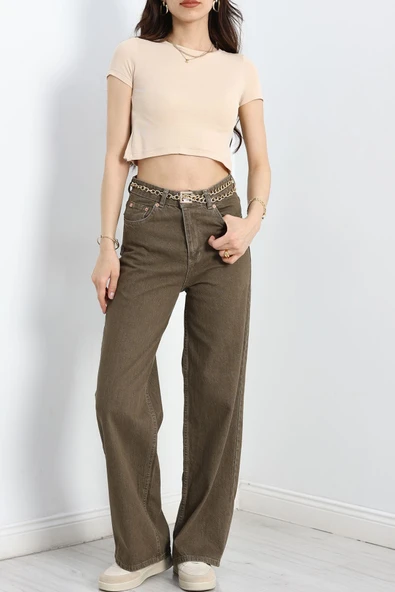 Palazzo Kot Pantolon Kahve