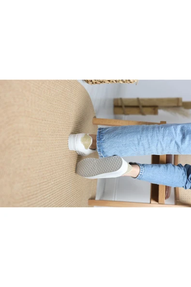 Kalın Tbn Günlük Ayakkabı Beyazgold1 - Resim 6