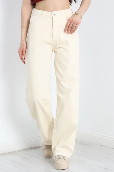 Palazzo Kot Pantolon Ten - Resim 4