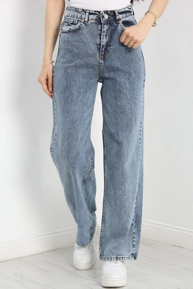 Palazzo Kot Pantolon Mavi1 ürün görseli