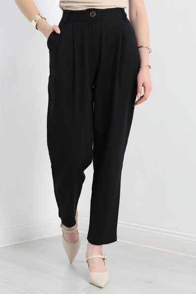 Gabardin Pantolon Siyah