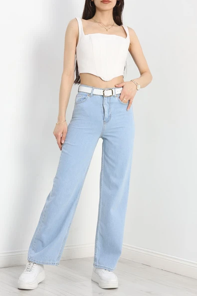 Palazzo Kot Pantolon Buzmavi - Resim 3