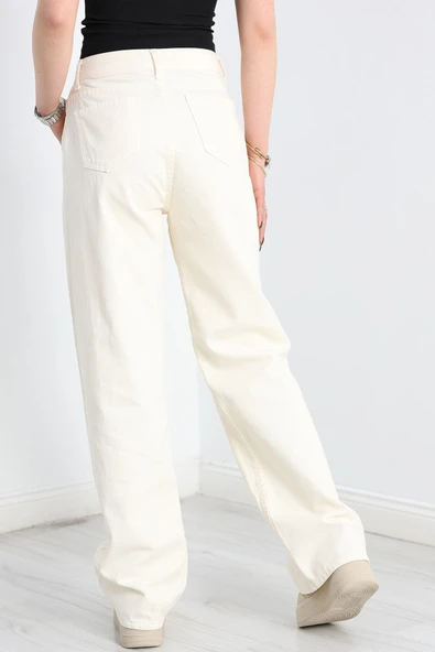 Palazzo Kot Pantolon Ten - Resim 7