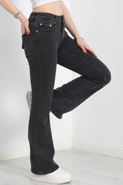 İspanyol Kot Pantolon Füme - 2