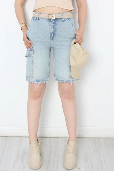 Kot Şort Buzmavi - 5