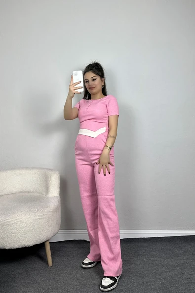 Bluzlu Kaşkorse Takım Pembe - 2