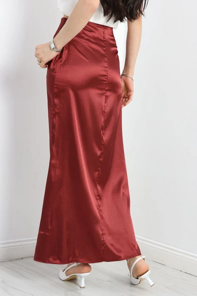 Saten Etek Bordo - 6