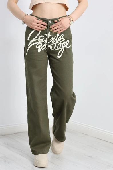 Palazzo Kot Pantolon Haki - 2