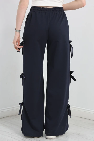 Kurdele Detaylı Eşofman Altı Lacivert1 - 7